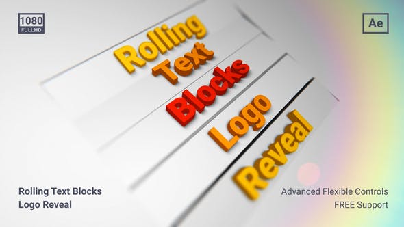 Rolling Text Blocks - Videohive Download 29496899