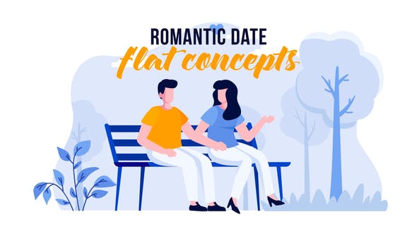 Romantic date Flat Concept - Videohive 31441200 Download