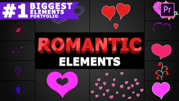 Romantic Elements | Premiere Pro MOGRT - Download 25714413 Videohive