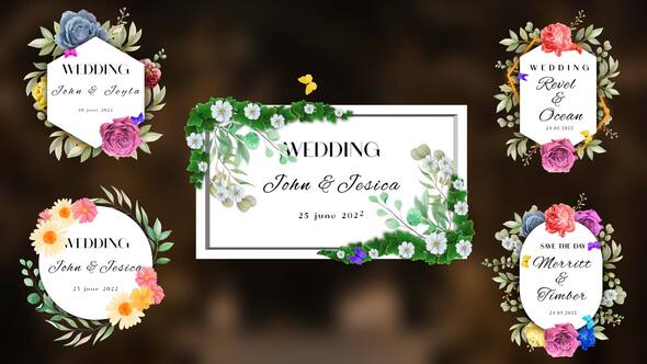 Romantic Floral Titles - 39360930 Download Videohive