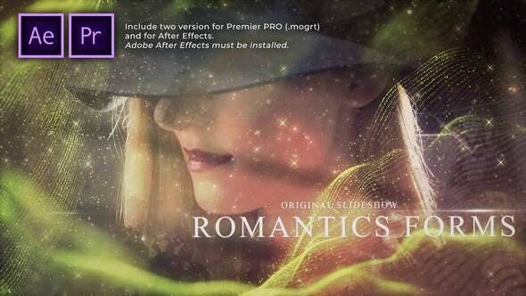 Romantic Forms Particles Slideshow - 31368899 Download Videohive