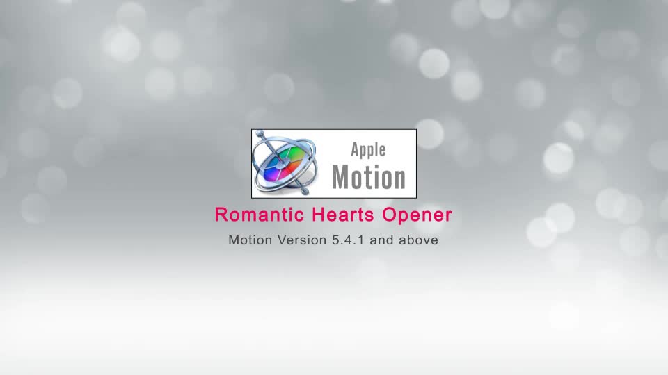 Romantic Hearts Opener Apple Motion - Download Videohive 22568438