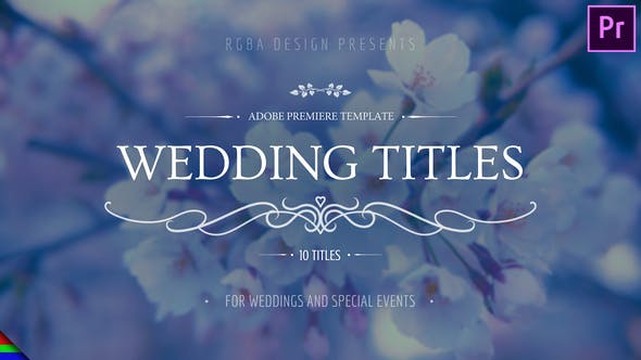 Romantic Wedding Titles Premiere Pro | Mogrt - Videohive Download 24572168