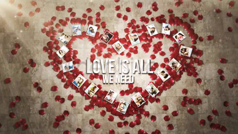 Rose Petals Heart Photo Gallery - Download Videohive 5315746
