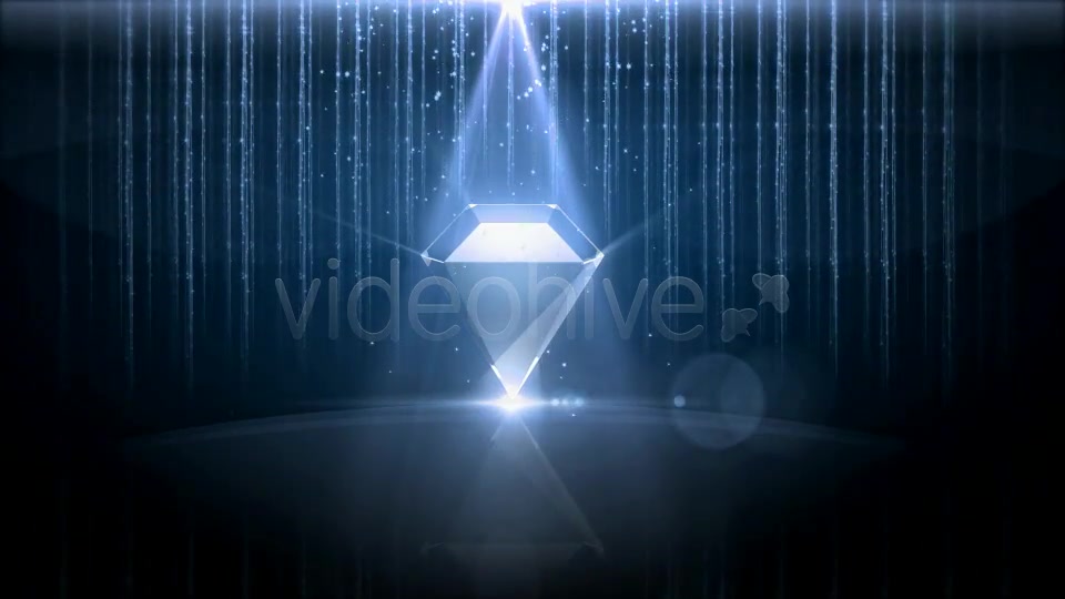 Rotate Diamond With Sparkles Background - Download Videohive 10683223