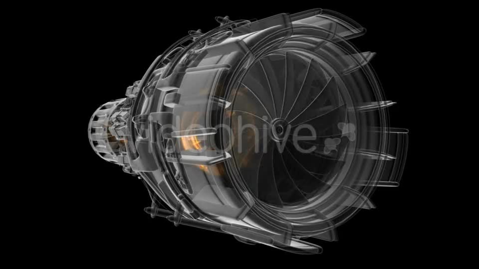 Rotate Jet Engine Turbine - Download Videohive 18559030