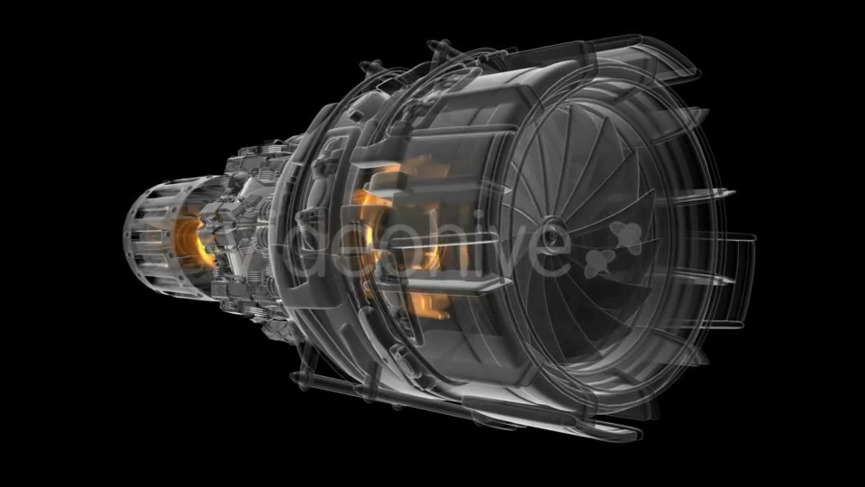 Rotate Jet Engine Turbine - Download Videohive 18559030