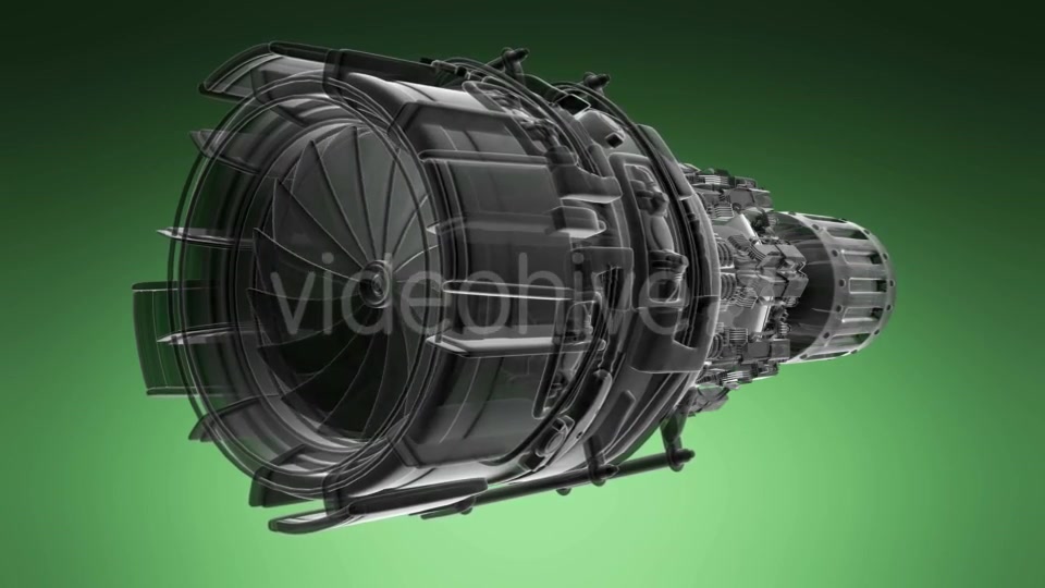 Rotate Jet Engine Turbine - Download Videohive 18598429