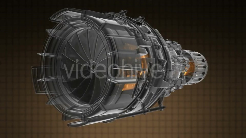 Rotate Jet Engine Turbine - Download Videohive 18953374