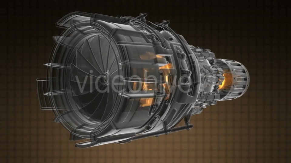 Rotate Jet Engine Turbine - Download Videohive 18953374