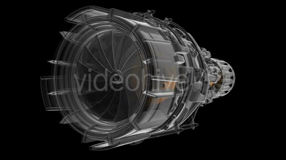 Rotate Jet Engine Turbine - Download Videohive 19881282