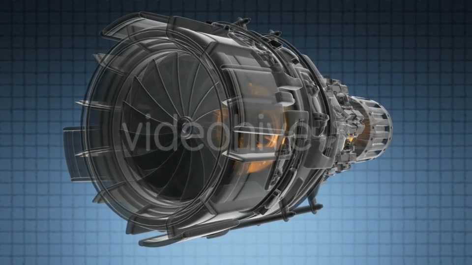 Rotate Jet Engine Turbine - Download Videohive 19896915