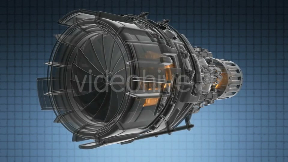 Rotate Jet Engine Turbine - Download Videohive 19896915