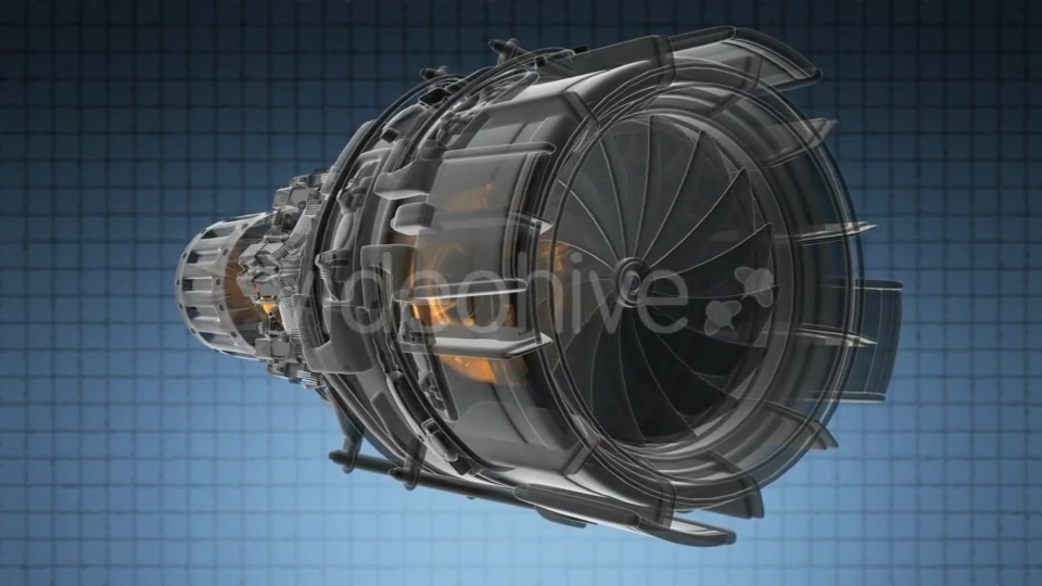 Rotate Jet Engine Turbine - Download Videohive 19992168