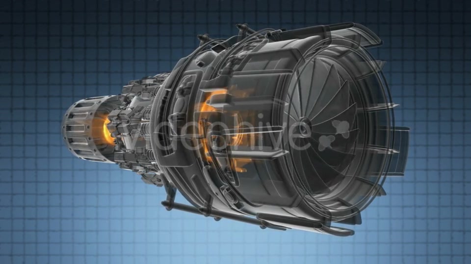 Rotate Jet Engine Turbine - Download Videohive 19992168