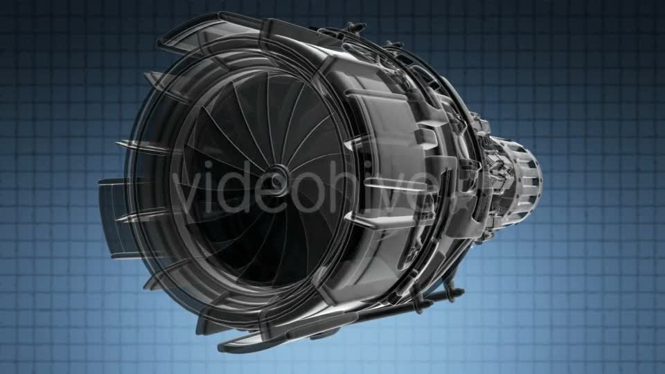 Rotate Jet Engine Turbine - Download Videohive 19992197