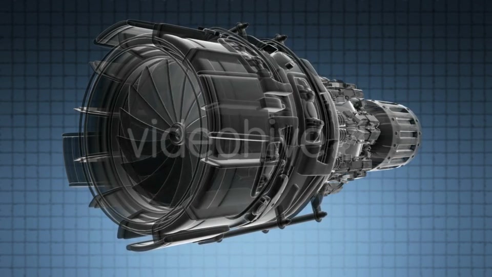 Rotate Jet Engine Turbine - Download Videohive 19992197