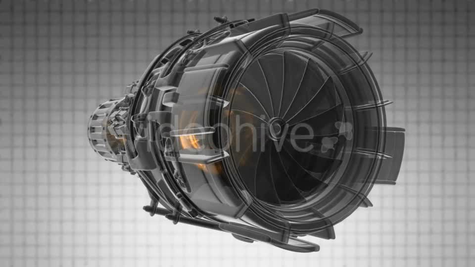 Rotate Jet Engine Turbine - Download Videohive 20734511