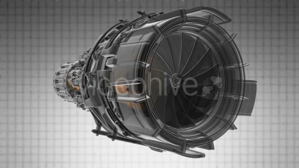 Rotate Jet Engine Turbine - Download Videohive 20734511