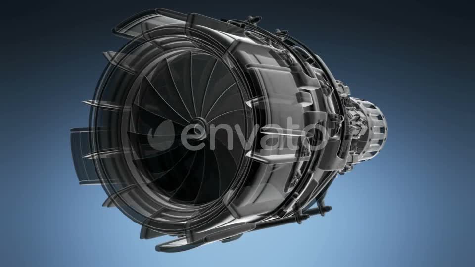 Rotate Jet Engine Turbine - Download Videohive 22008168