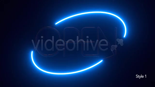 Round Neon Open Sign - Download Videohive 6982778