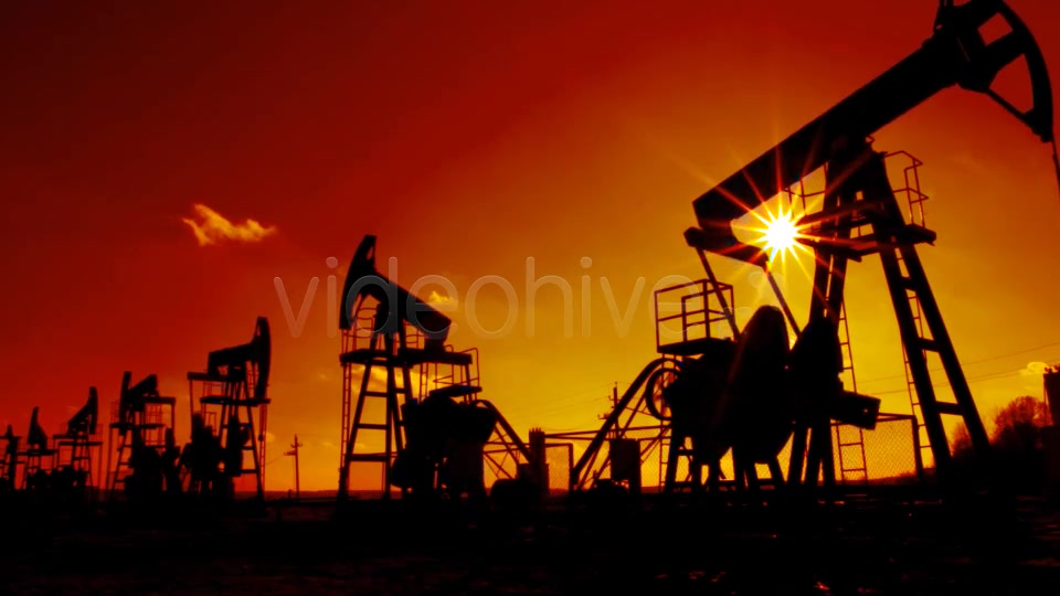 Row Of Working Oil Pumps  Videohive 8563381 Stock Footage Image 6