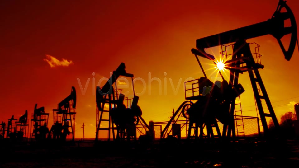 Row Of Working Oil Pumps  Videohive 8563381 Stock Footage Image 9