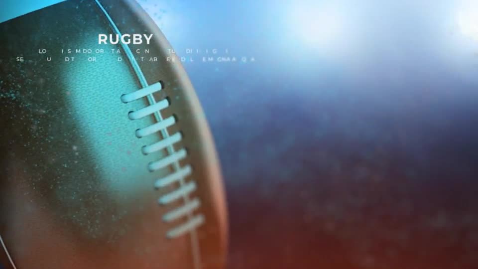 Rugby Ball Logo Videohive 25943545 After Effects Image 1
