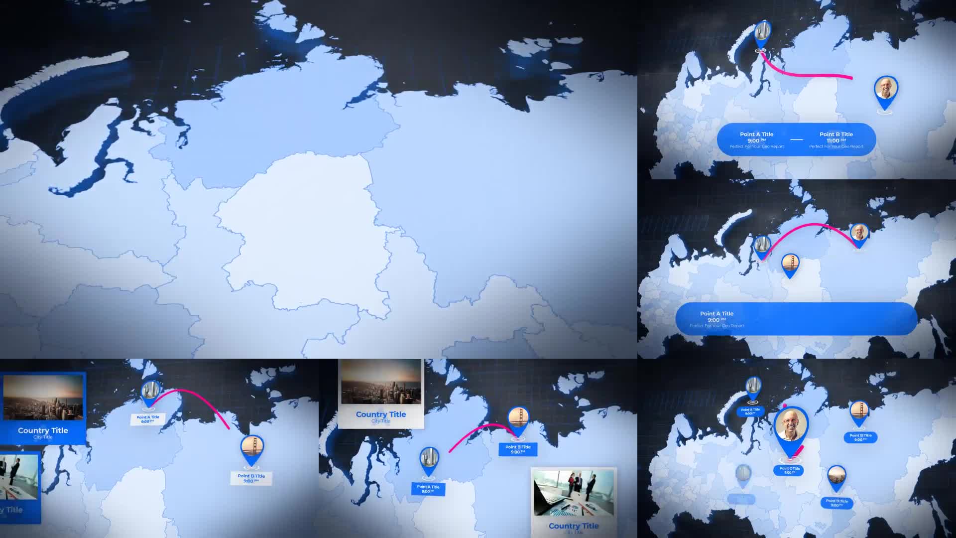 Russia Map Russian Federation Map Kit Videohive 24545916 After Effects Image 1