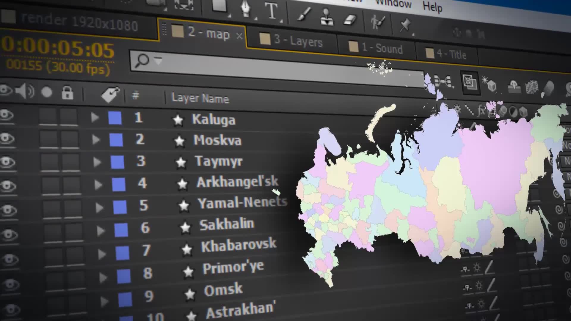 Russia Map Russian Federation Map Kit Videohive 24545916 After Effects Image 2