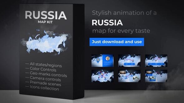 Russia Map Russian Federation Map Kit - Download 24545916 Videohive