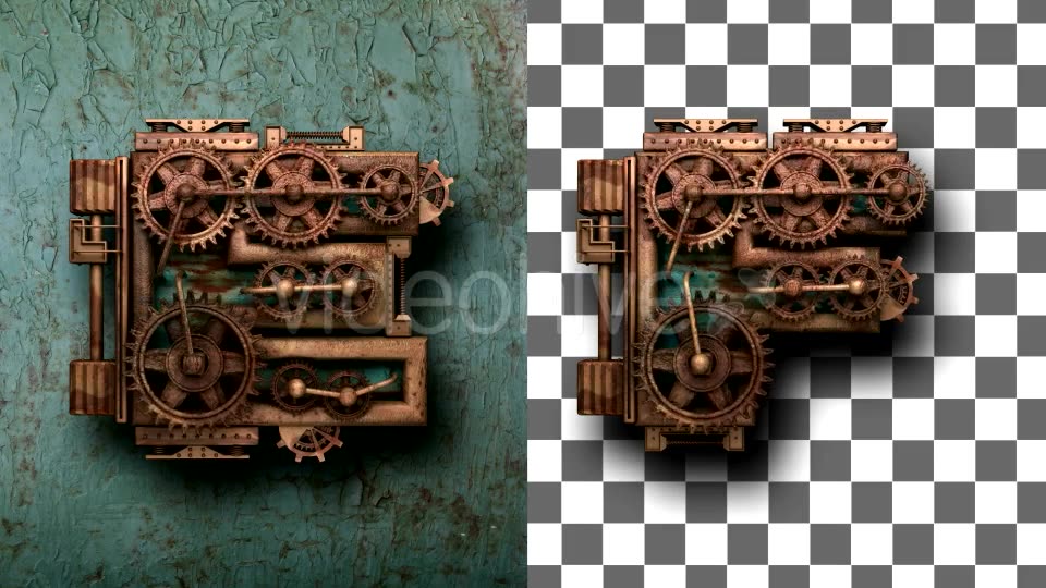 Rusted Letters with Gears Mechanic Videohive 18975774 Motion Graphics Image 3