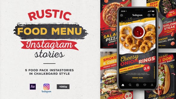 Rustic Food Menu Instagram Stories - Videohive Download 27915956