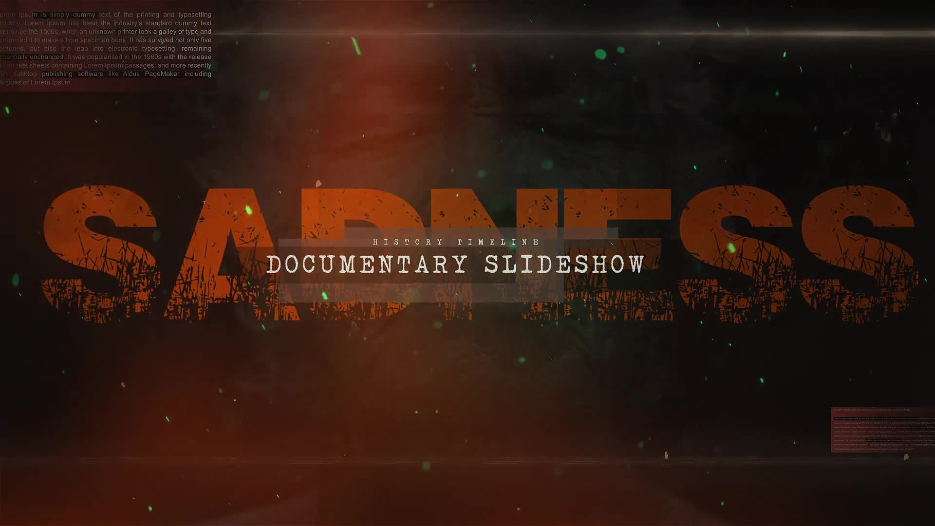 Sad Documentary Story Slideshow - Download Videohive 22024595