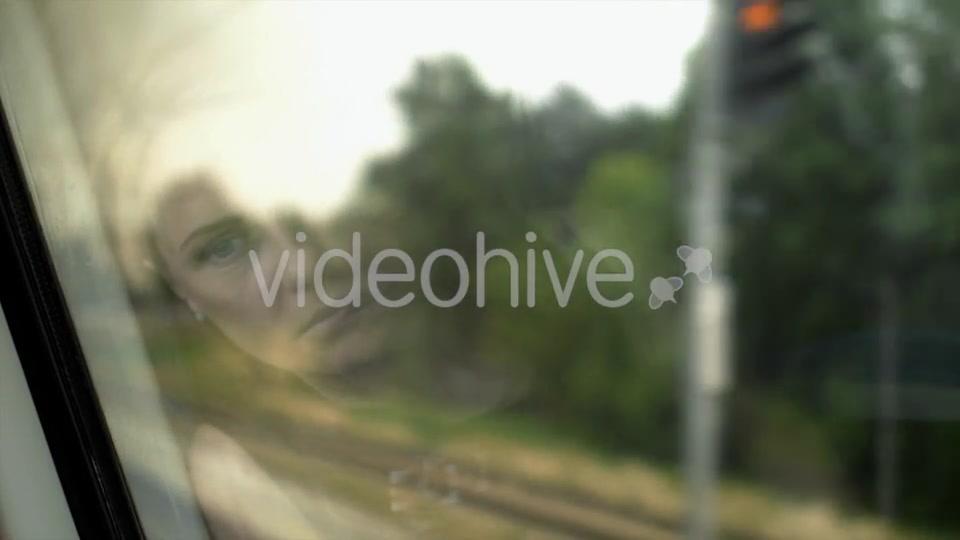 Sad Girl Reflection On Window  Videohive 12212608 Stock Footage Image 4