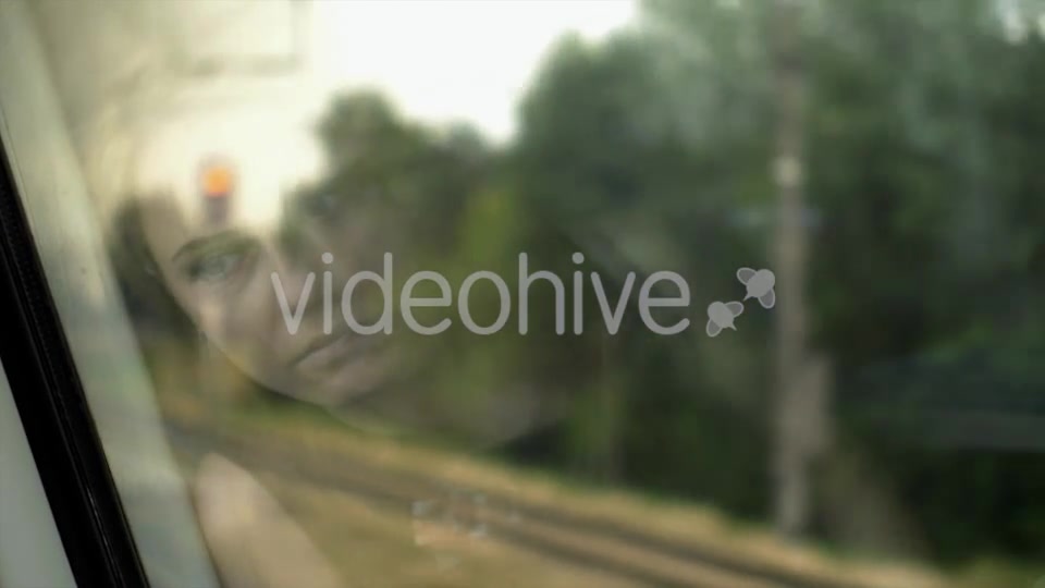 Sad Girl Reflection On Window  Videohive 12212608 Stock Footage Image 5
