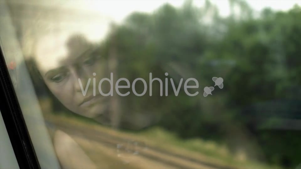 Sad Girl Reflection On Window  Videohive 12212608 Stock Footage Image 6