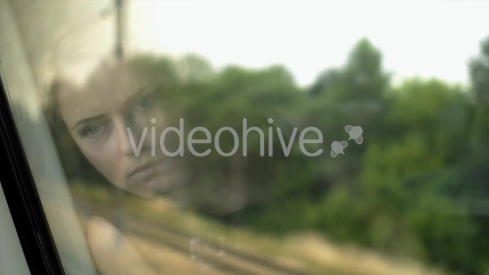 Sad Girl Reflection On Window  Videohive 12212608 Stock Footage Image 8