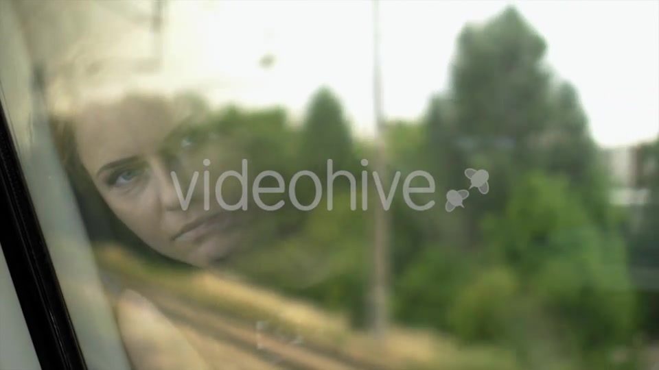 Sad Girl Reflection On Window  Videohive 12212608 Stock Footage Image 9