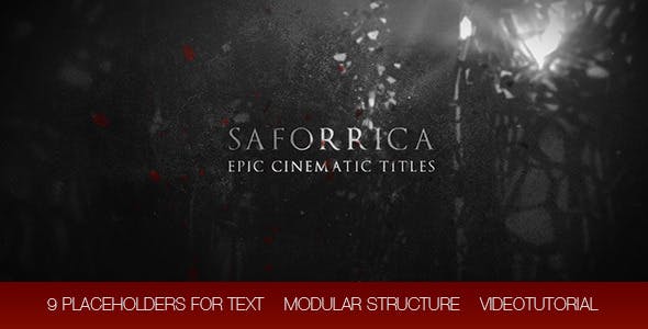 Saforrica Epic Cinematic Trailer / Titles - 11639580 Download Videohive