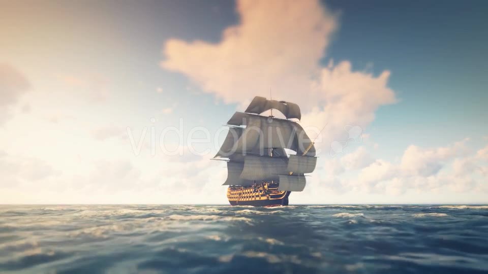 Sailing Galleon Noon - Download Videohive 16824410