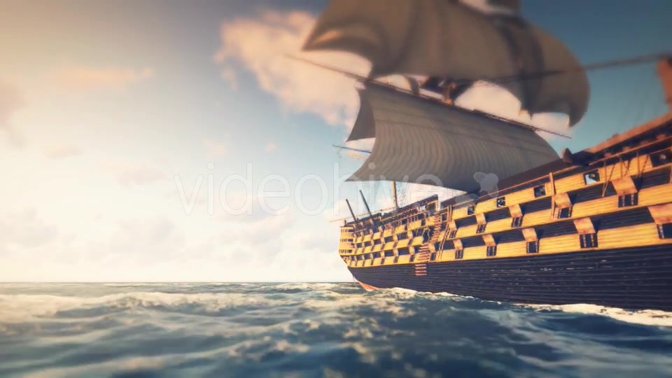 Sailing Galleon Noon - Download Videohive 16824410