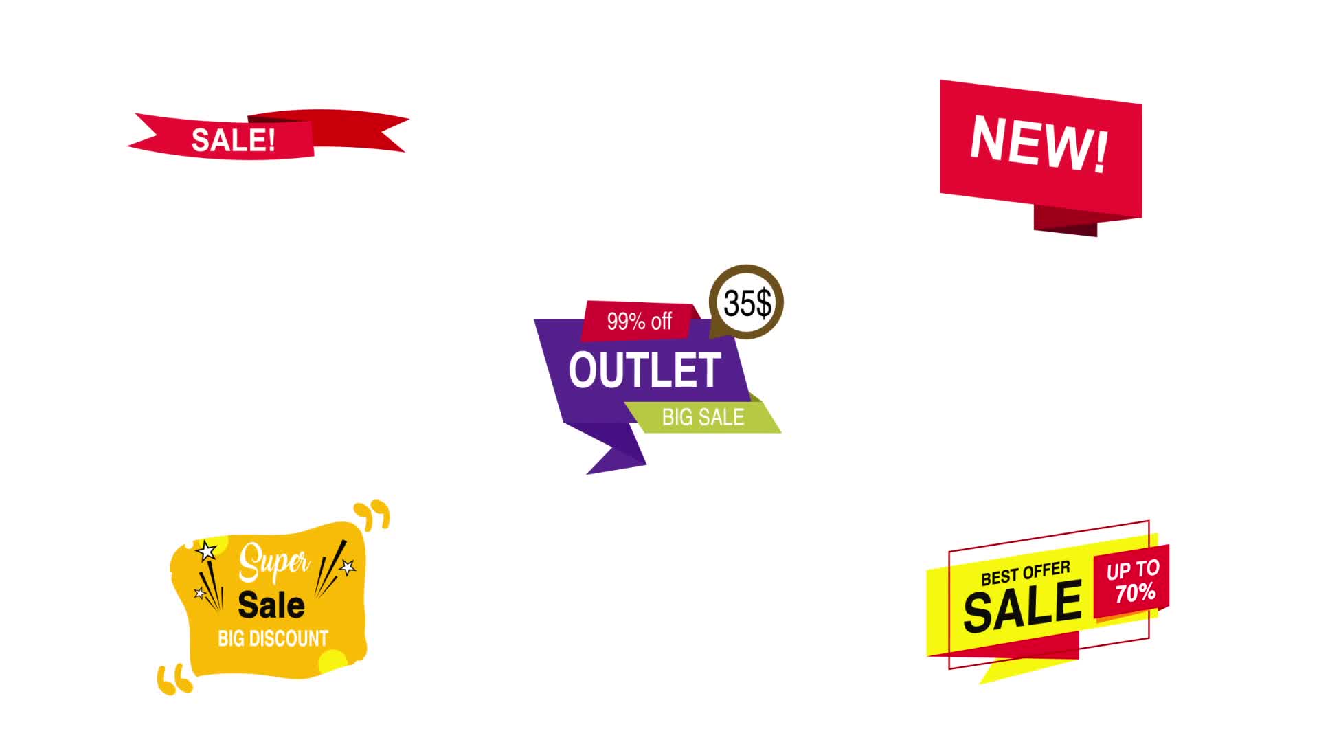 Sale Badge Pack Videohive 33437787 After Effects Image 10