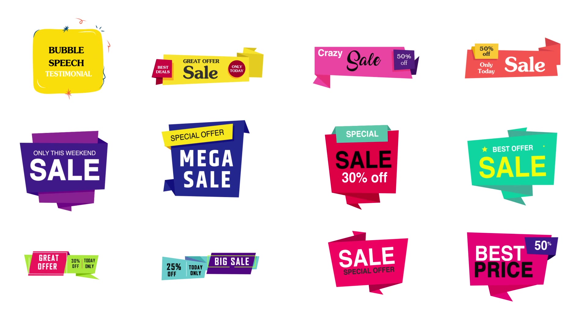 Sale Badge Pack Videohive 33437787 After Effects Image 5
