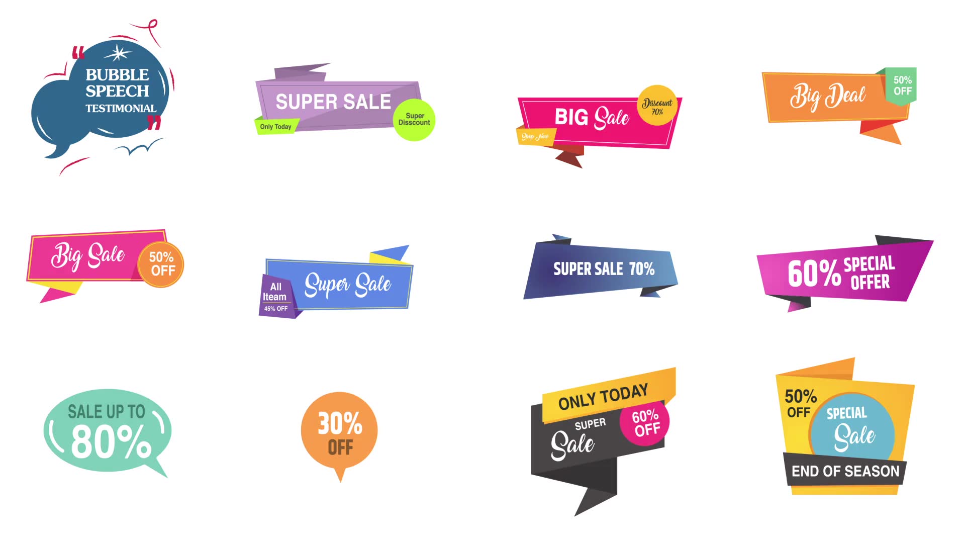 Sale Badge Pack Videohive 33437787 After Effects Image 8