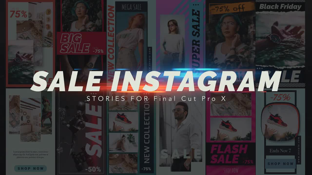 Sale Instagram Stories for Final Cut Pro X Videohive 33516011 Apple Motion Image 1