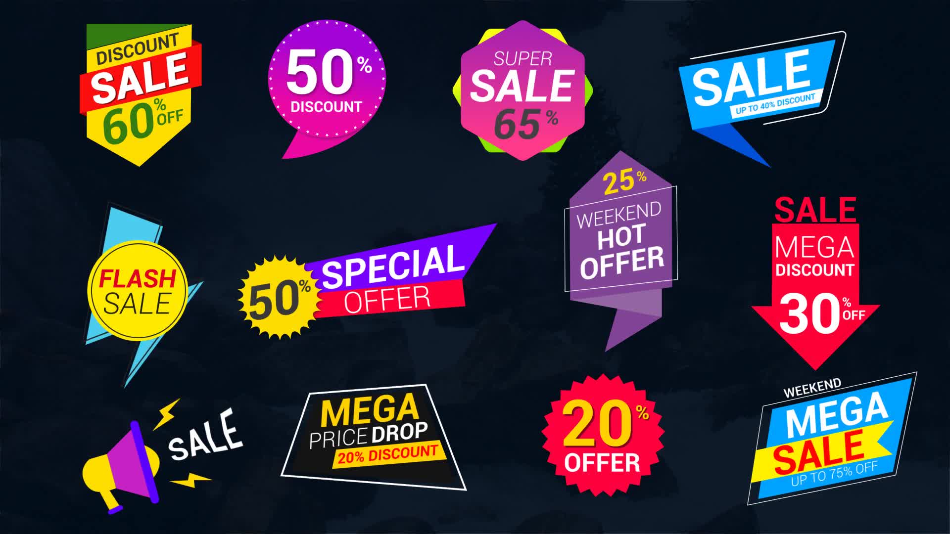 Sale Lables & Badges Videohive 24321838 After Effects Image 1