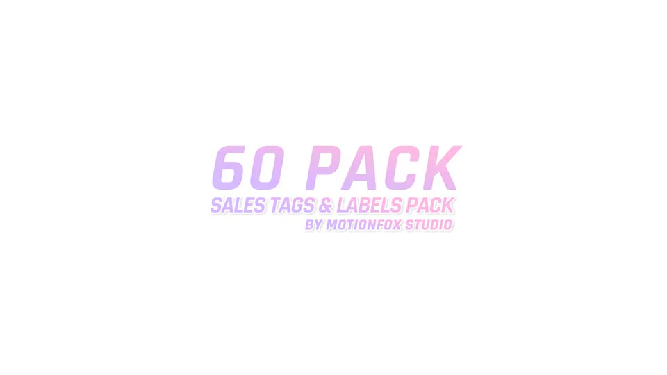 Sale Tags and Labels Pack Videohive 22987321 After Effects Image 1