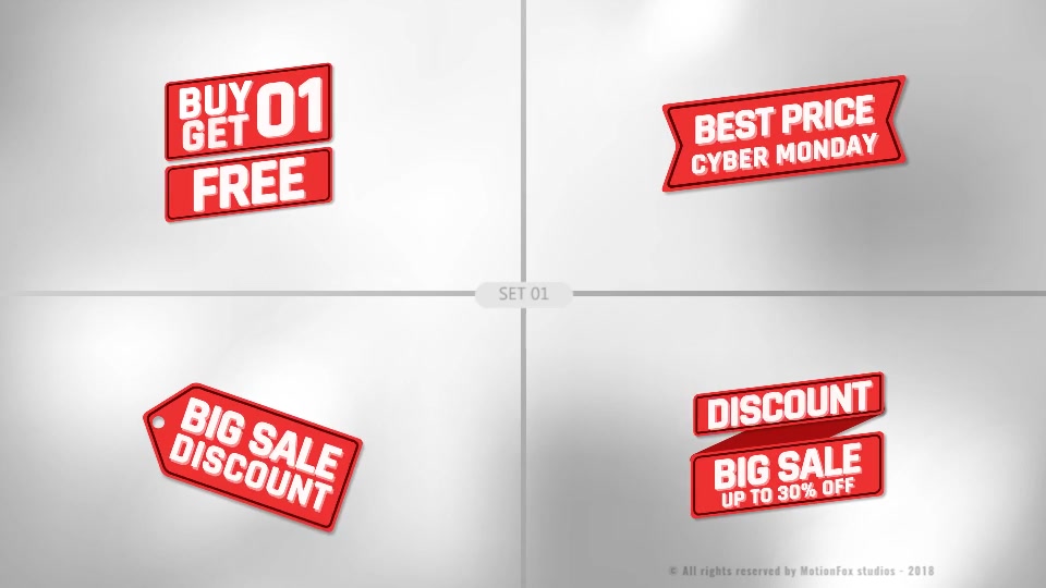 Sale Tags and Labels Pack Videohive 22987321 After Effects Image 3
