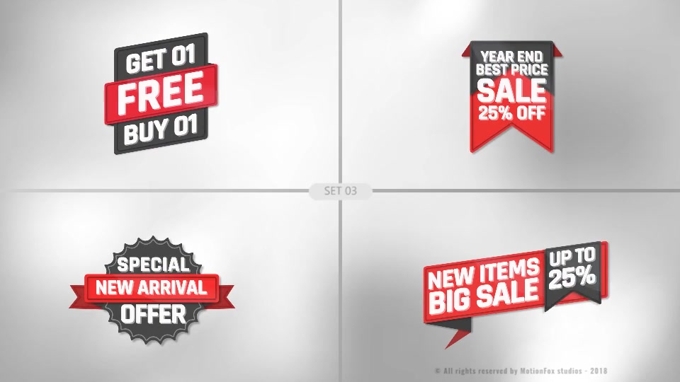 Sale Tags and Labels Pack Videohive 22987321 After Effects Image 7